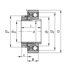 {(dio)S 2213-K-2RS-TVH-C3 + H313, (j) DIN 630  DIN 5415 (bio)(zhn)Ҫߴ, F׺;oɂ(c)ܷ