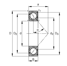 ǽ|S 7204-B-2RS-TVP, (j) DIN 628-1 (bio)(zhn)Ҫߴ|  = 40ɂ(c)ܷ