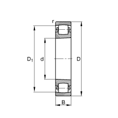 ΝLS 20224-K-MB-C3, (j) DIN 635-1 ˜ʵҪߴ, FF 1:12