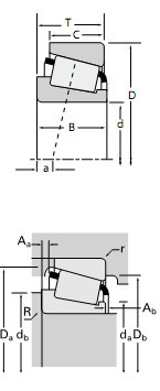TIMKEN 單列圓錐滾子軸承LL217849/LL217810樣本圖紙